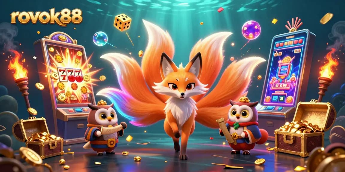 Experience thrilling gameplay at rokok88 with a vibrant slot machine explosion and enchanting casino spirits.