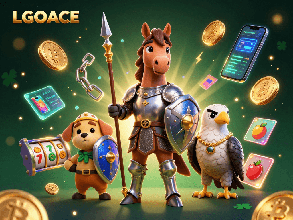 Experience thrilling gameplay at LGOACE with medieval characters and dynamic slot elements.