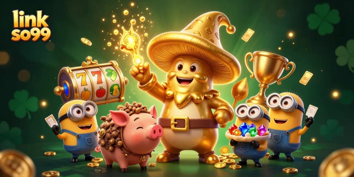 Engage with the link so79 experience in this vibrant 3D casino illustration featuring dynamic magical elements.