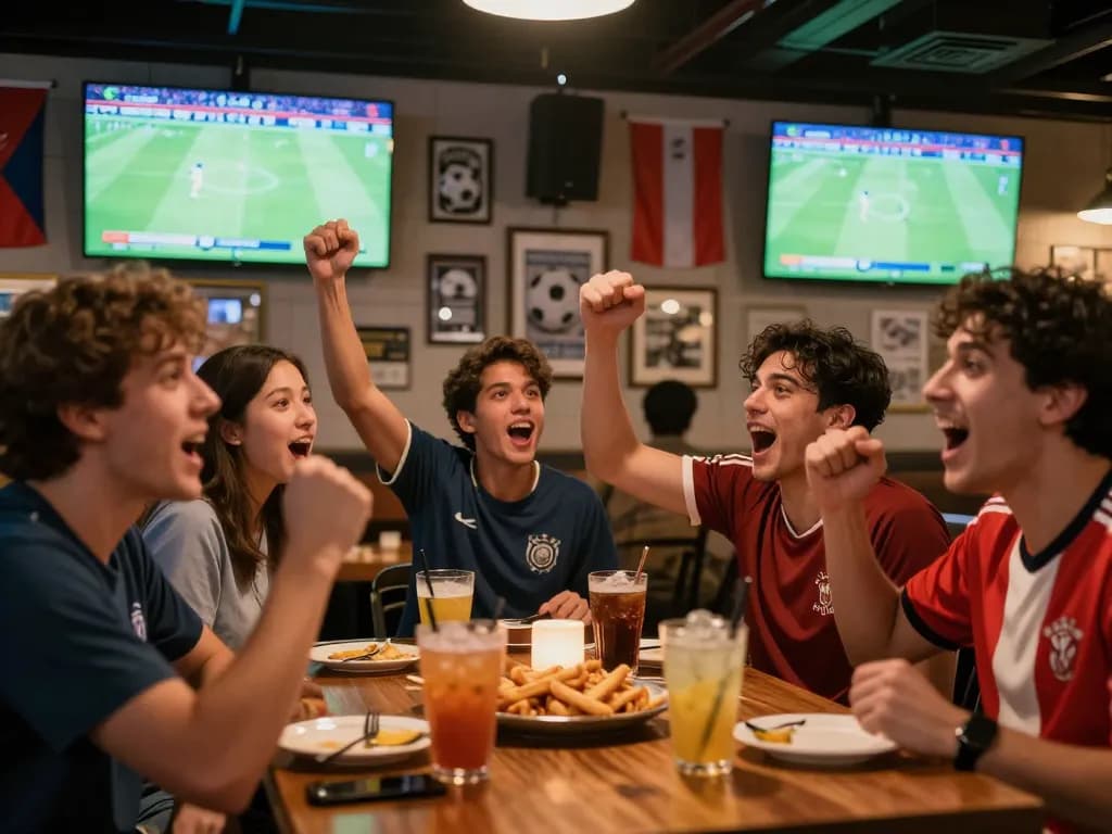 Fans celebrating during a live match of World Cup 2026, enjoying the excitement of sports betting