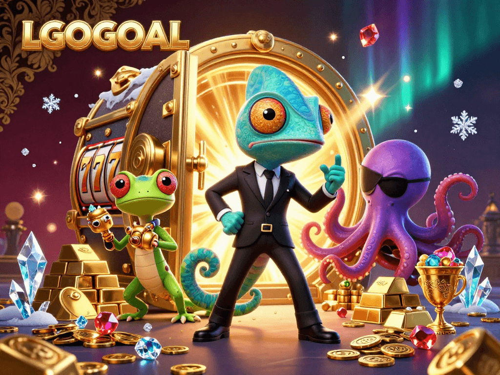 Experience LGOGOAL's vibrant casino world with dynamic characters and glamorous game elements.