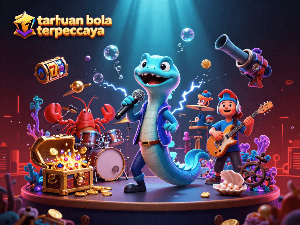 Experience taruhan bola terpercaya with exciting underwater casino gaming featuring vibrant 3D characters.
