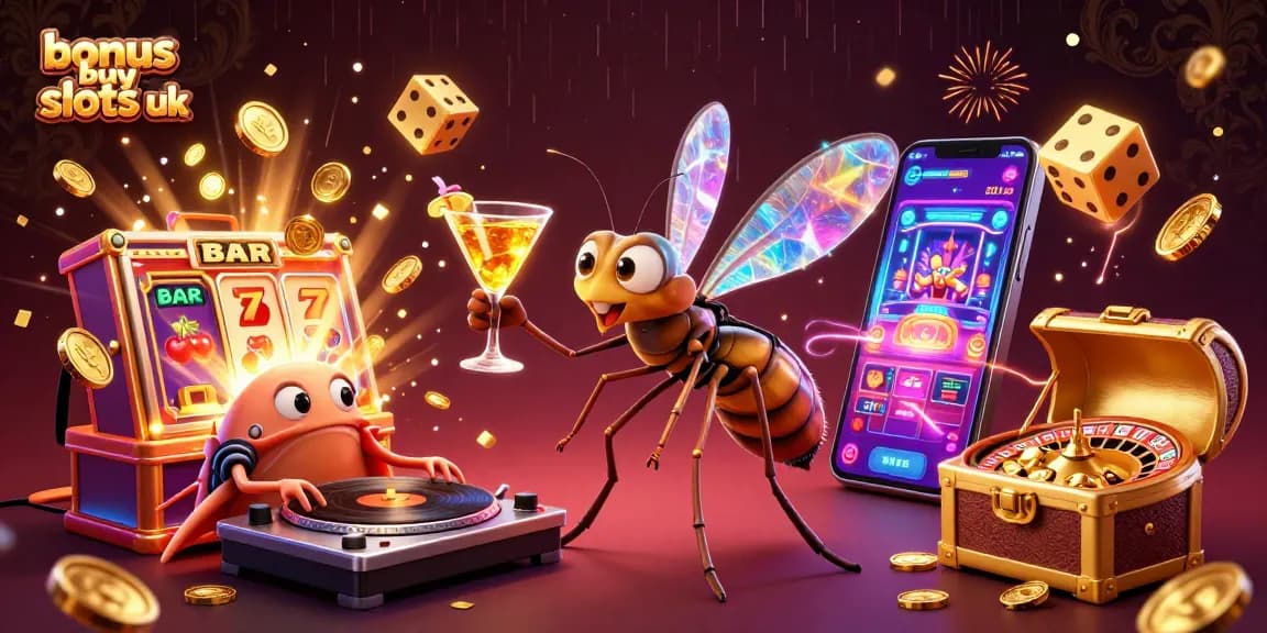 Engage with bonus buy slots UK through our vibrant casino-themed digital artwork.