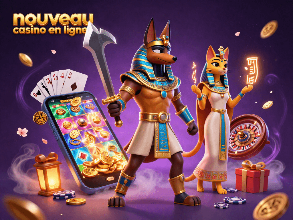 Actionner des jeux dans un nouveau casino en ligne avec Anubis et Bastet.