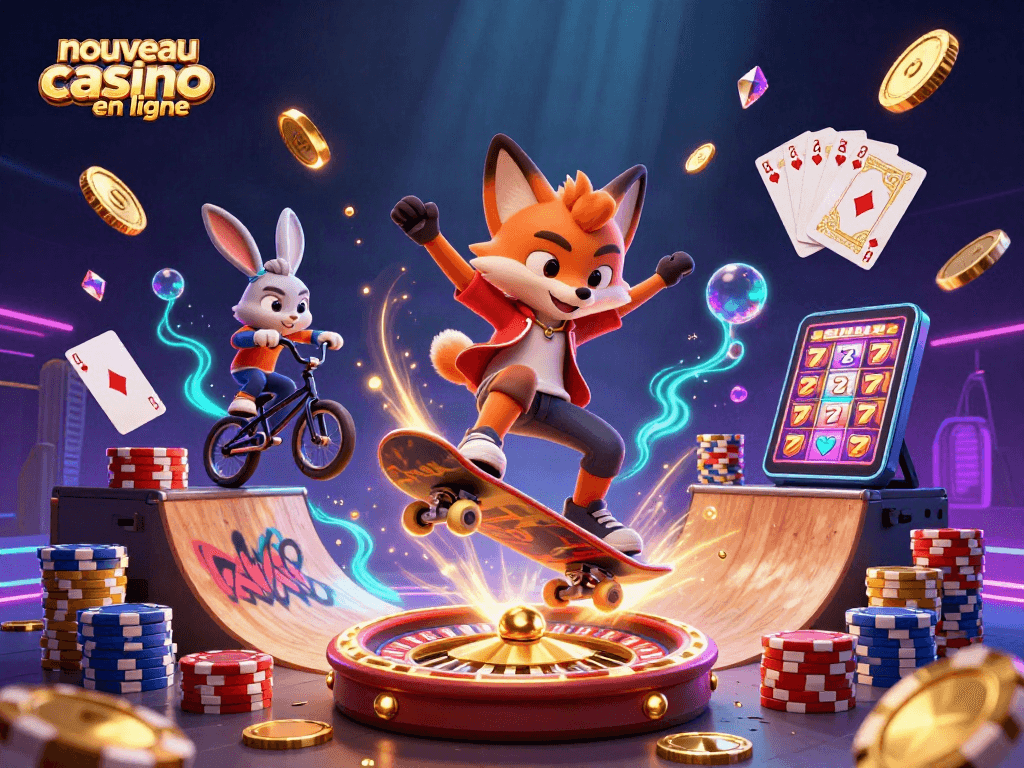 Gagnez avec nouveau casino en ligne grâce à des personnages amusants et des symboles de jeux.