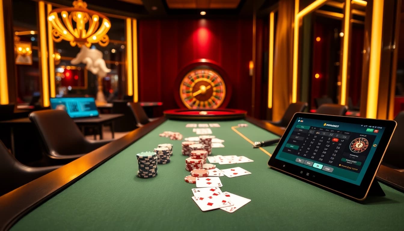 Experience the thrill of winning at 8kbet with a luxurious poker game setting.