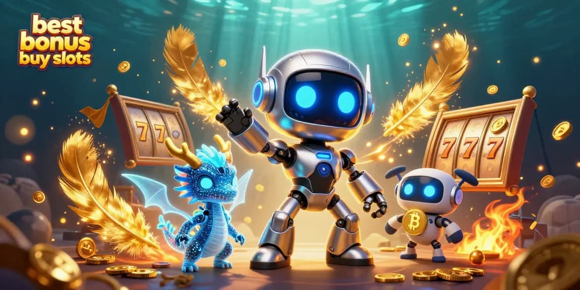 Experience thrilling gameplay with the best bonus buy slots in this vibrant 3D casino scene.