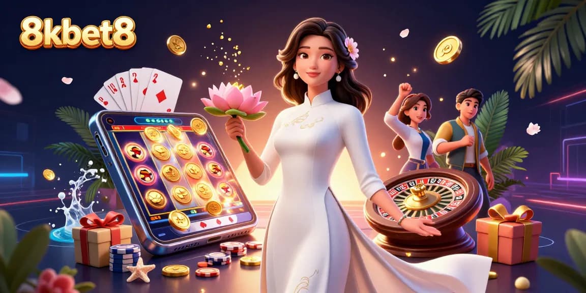 Experience the thrill of 8kbet8 with colorful slot games and shimmering rewards.