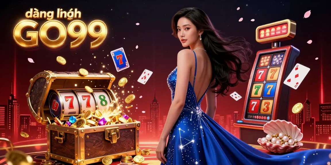 Experience đăng nhập GO99 with thrilling casino dynamics and vibrant winning elements in a dazzling illustration.