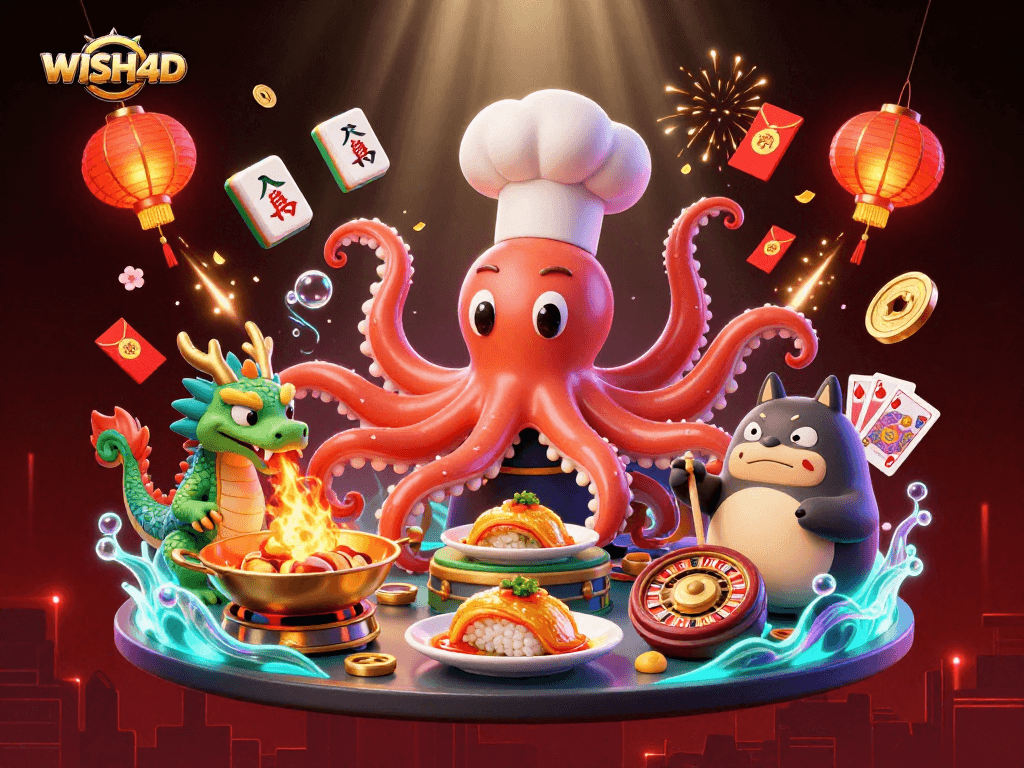 Engage in thrilling gameplay with WISH4D while enjoying a vibrant casino atmosphere.