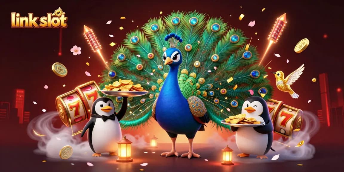 Experience thrilling gameplay with link slot featuring vibrant casino elements and lively characters.