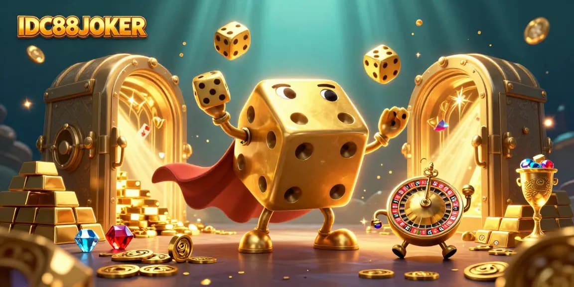 Experience the excitement of IDC88JOKER with vibrant casino game illustrations capturing thrilling gameplay.