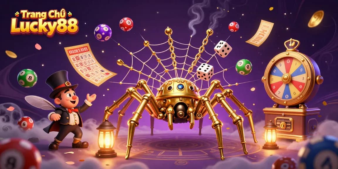 Experience exciting gameplay with Trang Chủ Lucky88, highlighted by dynamic lottery elements and gaming visuals.