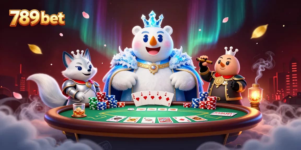 Experience the thrill of 789 bet with an unforgettable poker scene featuring unique characters.