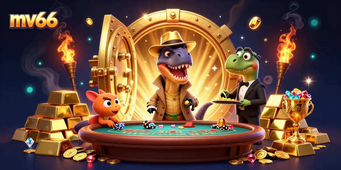 Experience thrilling gaming at mv66 with a velociraptor card counter, stegosaurus pit boss, and a sneaky compy pickpocket.