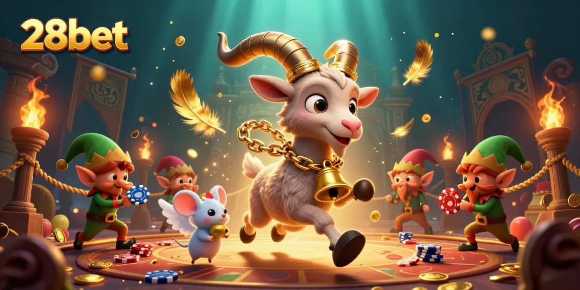 Join the excitement with 28bet at the lively casino where playful gremlins steal poker chips!