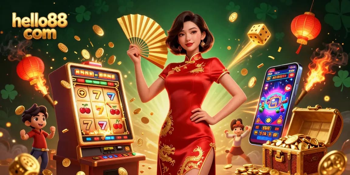 Experience the thrill of hello88 com with stunning slots and golden coins bursting in celebration.