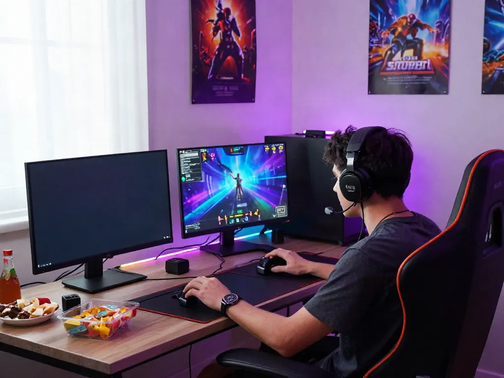Bro138 login experience in an energetic gaming room filled with vibrant colors and dynamic game displays.
