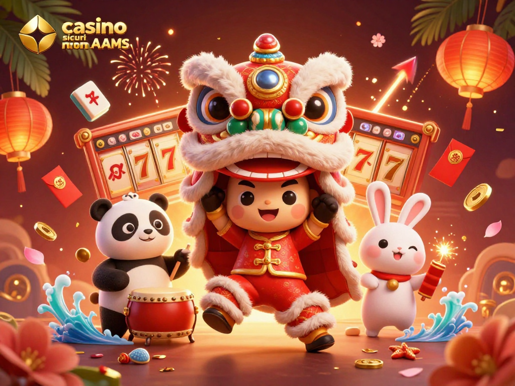 Gioca nei casino sicuri non AAMS con bonus esclusivi in un'illustrazione colorata e dinamica.
