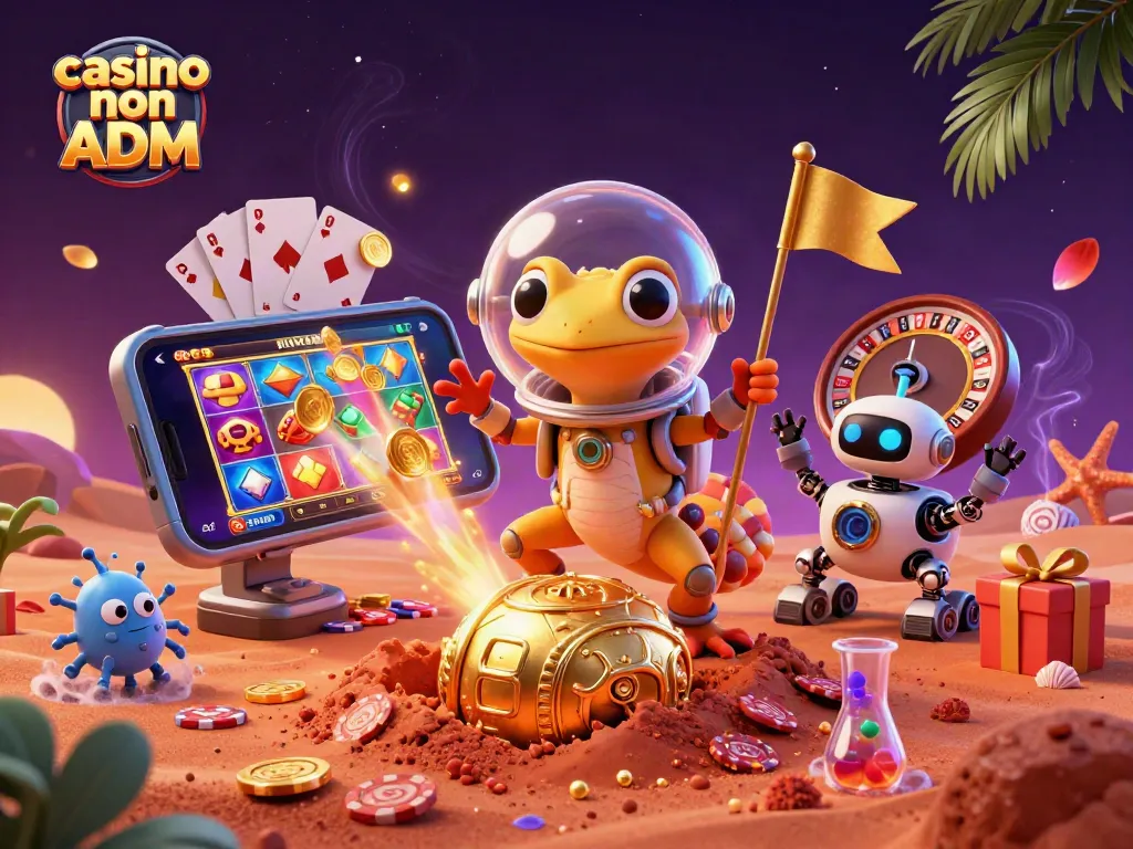 Gioca con i casino non ADM tra slot scintillanti e avventure spaziali con il gecko marziano.