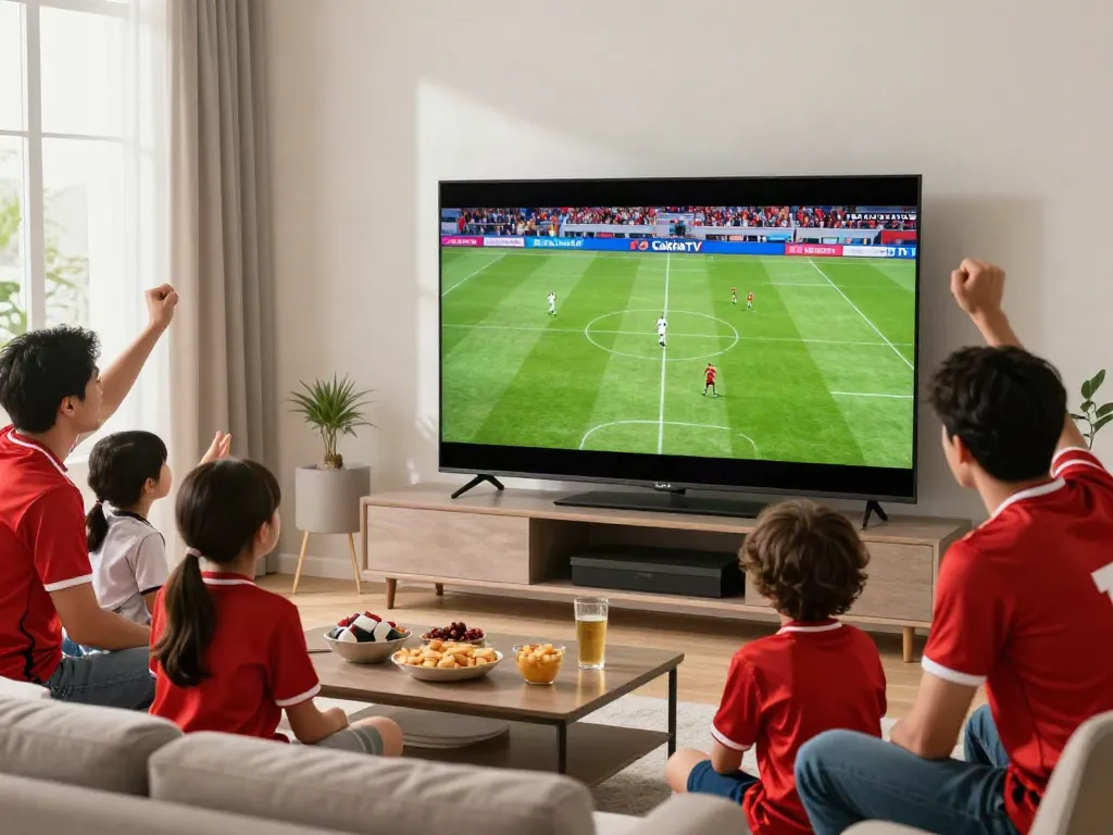 Watch thrilling matches at https://cakhiatv.team/ with friends in a lively living room atmosphere.