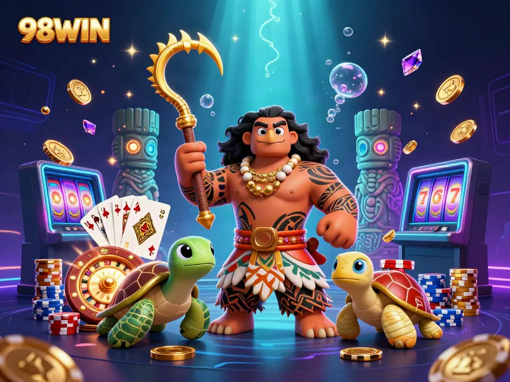 Experience thrilling action at 98WIN with vibrant casino games and engaging characters.