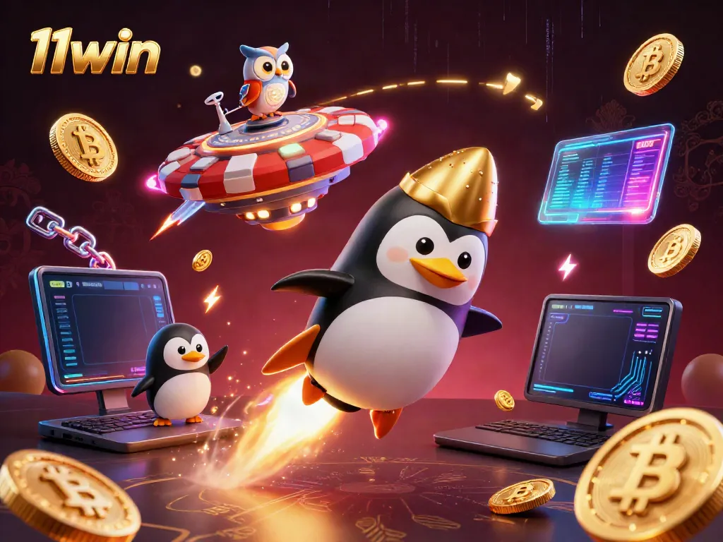 Experience thrilling wins at 11win with an exciting casino adventure in a dynamic 3D illustration.