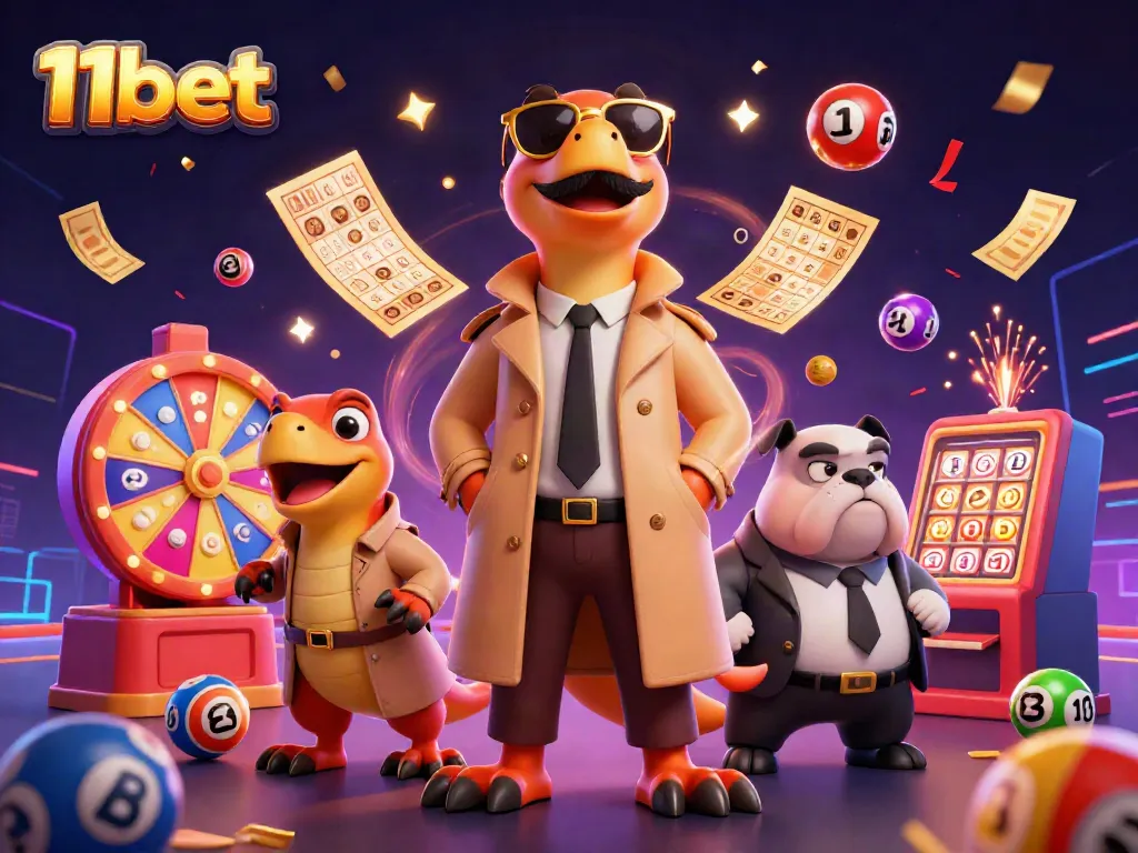 Engage with 11bet as three raptors, in a trench coat, comically attempt entry into a VIP casino.