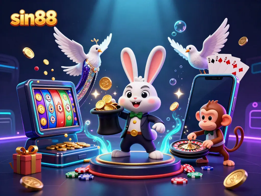 Engage in thrilling gameplay at sin88 with magical 3D casino illustrations featuring enchanting characters.