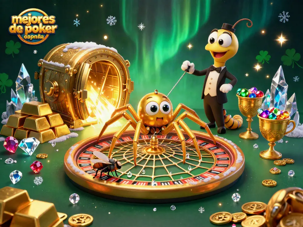 Juego dinámico en las mejores salas de póker online España con personajes animados.