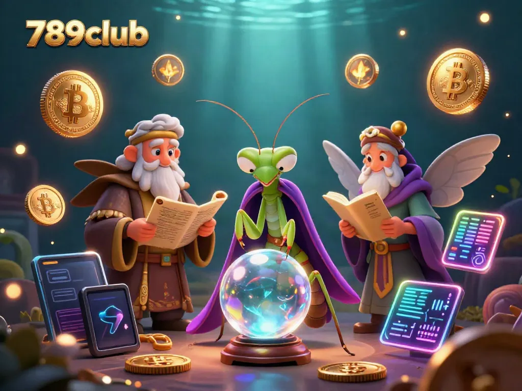 Join the excitement at 789club with a vibrant illustration featuring unique characters and dynamic gaming elements.