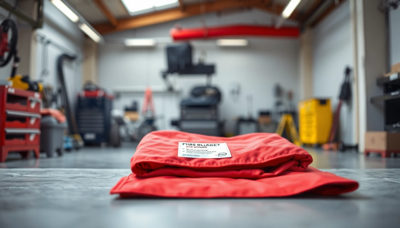 Properly stored vehicle fire blanket ready for use in an emergency situation.