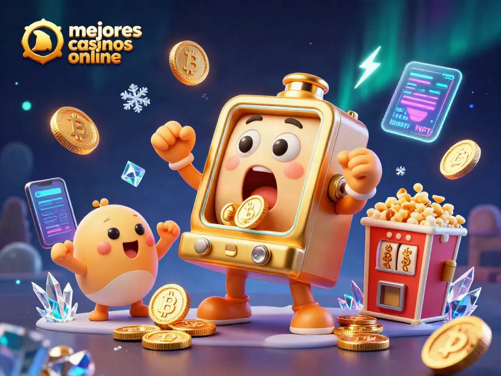 Mejores casinos online: tragamonedas doradas sorprendidas por su jackpot con monedas volando