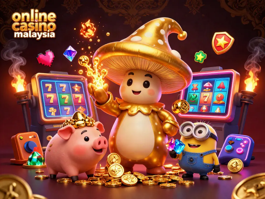 Win big at online casino Malaysia with vibrant slots and charming wizard characters.