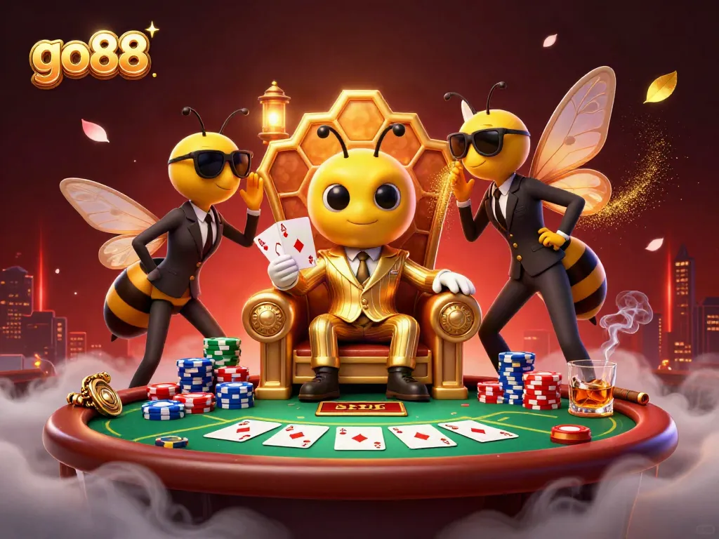 Action-packed scene with the go88 mob boss at a poker table, revealing thrilling game dynamics.