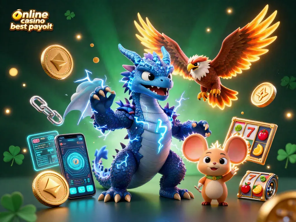 Engage with the online casino best payout realm showcasing thrilling slot reels with powerful characters.