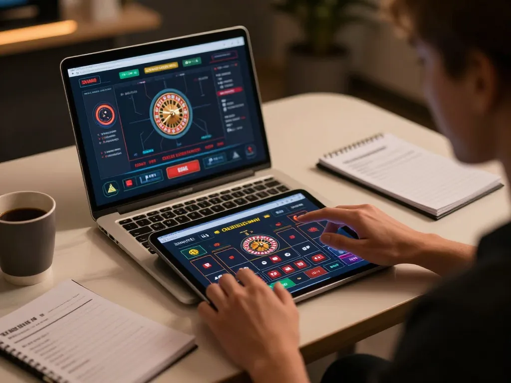Player engaging in an online roulette game at home, exploring winning strategies with 88aa