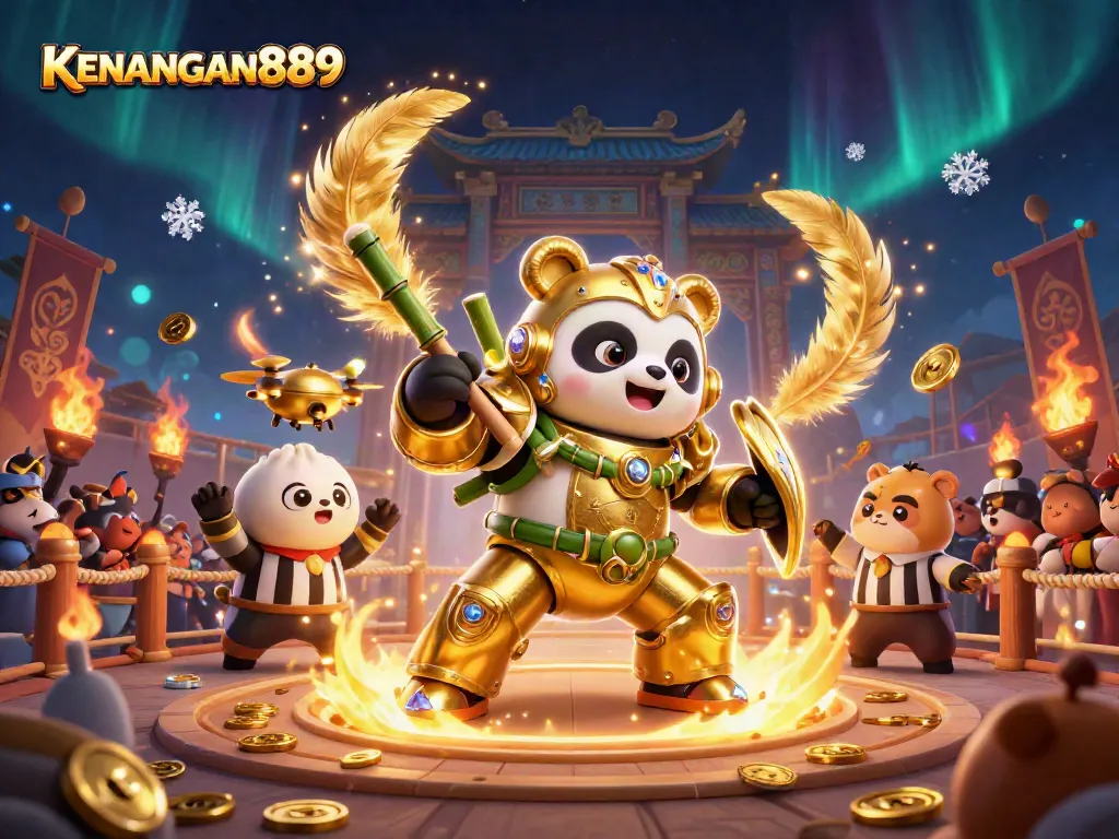 Experience the thrilling excitement of KENANGAN889 in this vibrant casino-themed artwork filled with action and energy.