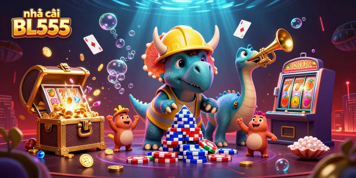 Engage in the exciting world of nhà cái BL555 with vibrant games and a lively atmosphere filled with 3D elements.