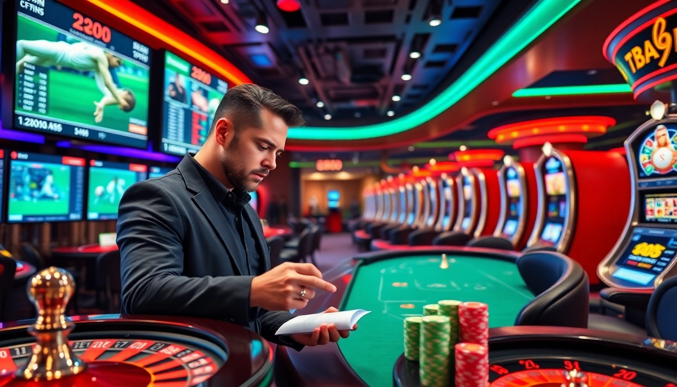 Bet on thrilling sports outcomes at https://cm88bet.us/the-thao-cm88/, featuring vibrant betting slips and chips.