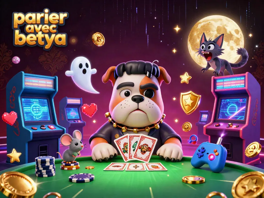 Parier avec Betya: Experience the thrill of casino gaming with vibrant characters and exciting elements.