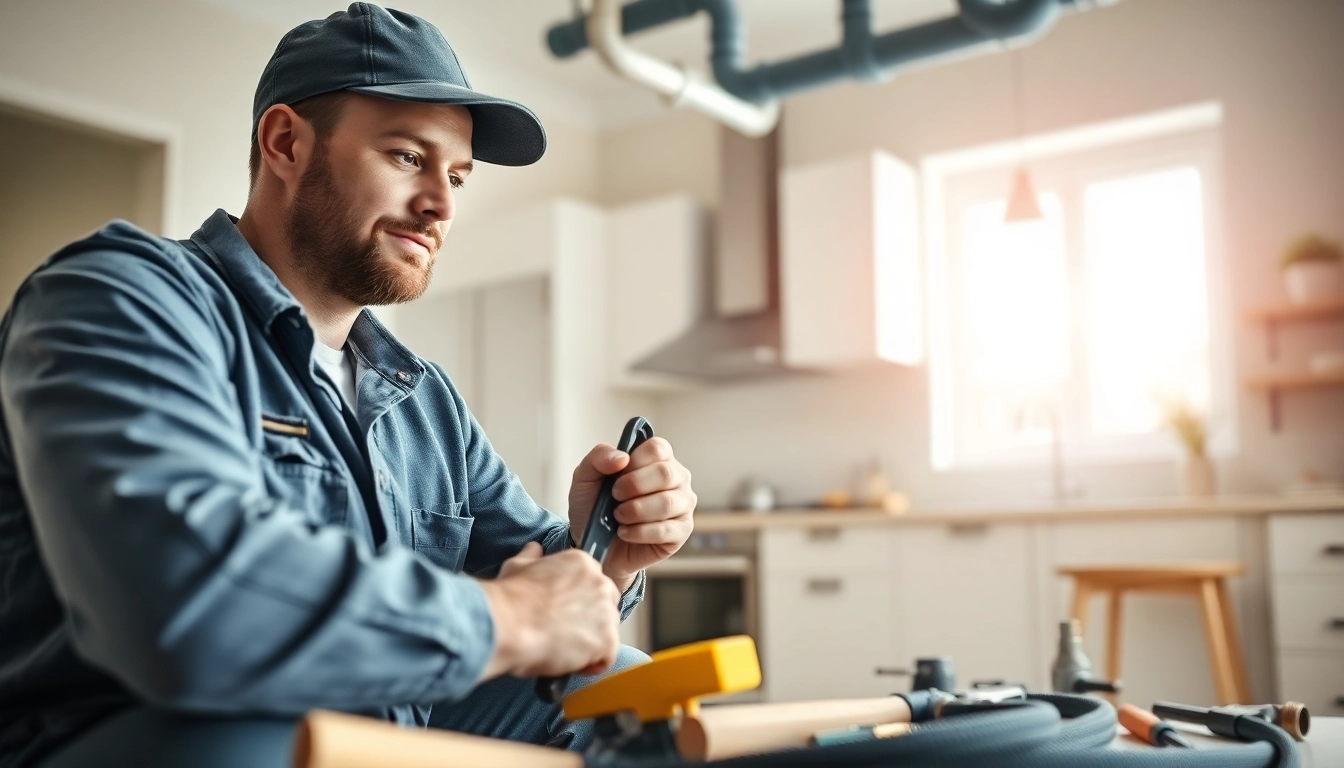 Showcase of whole house repiping services Tampa by a professional plumber in an elegant kitchen.