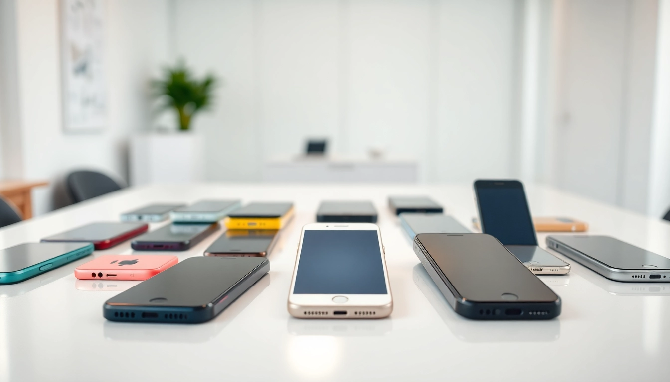 Showcasing Cash For Phones Benton AR, a vibrant collection of smartphones ready for purchase or exchange.