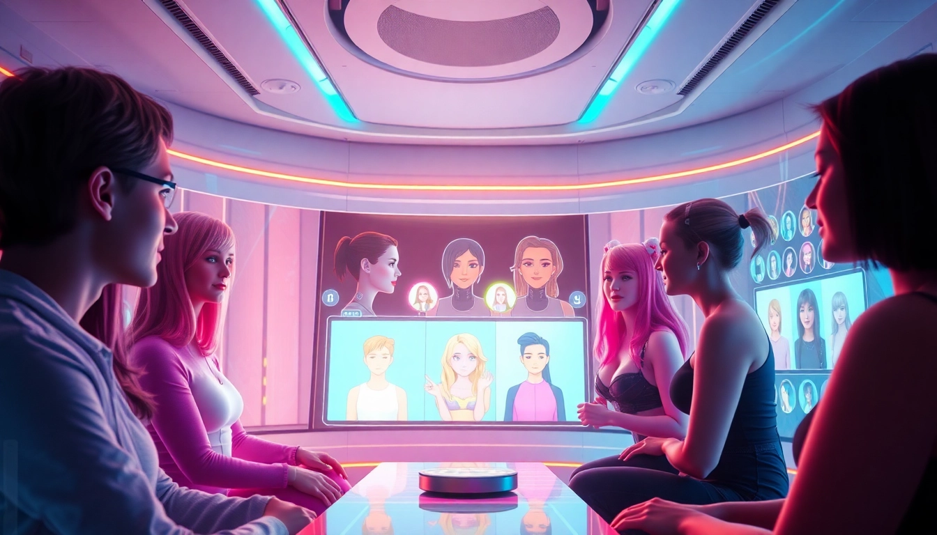 Engage in playful conversations with diverse AI characters in a modern porn chat ai hub.