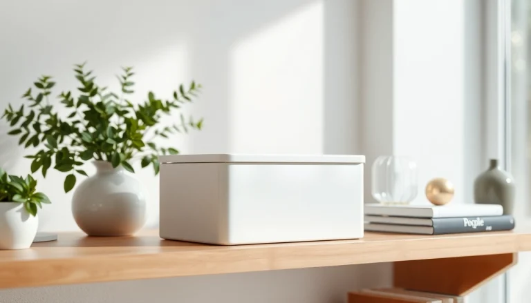 Organize your items in a stylish storage box that adds elegance to any room.