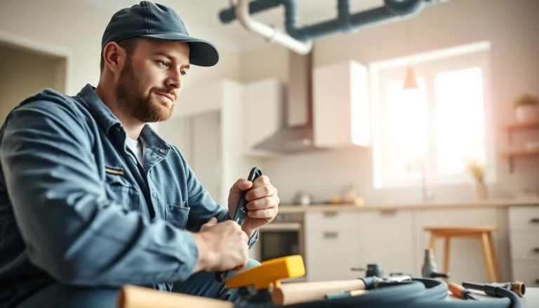 Showcase of whole house repiping services Tampa by a professional plumber in an elegant kitchen.